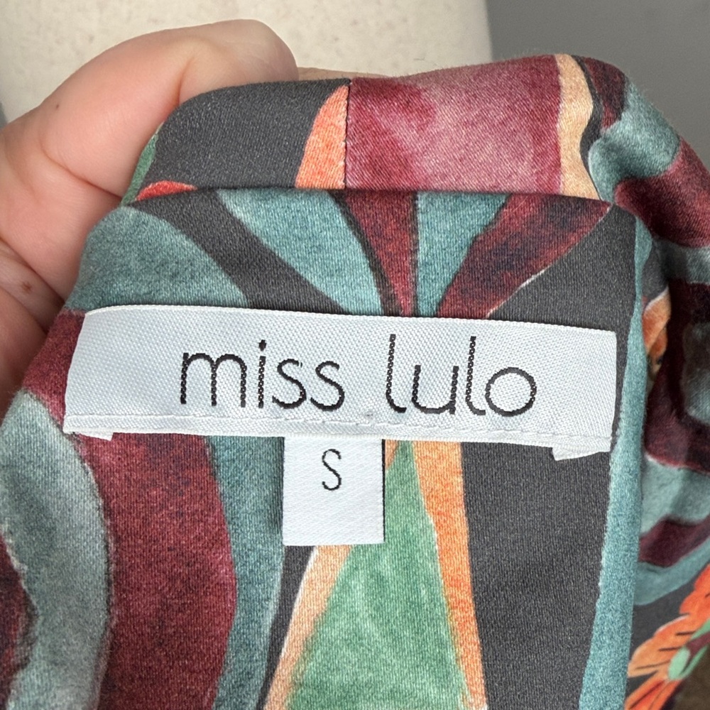 Miss Lulo Jani Modernist Art Vintage/Retro Inspired Dress SZ S - Picture 10 of 13
